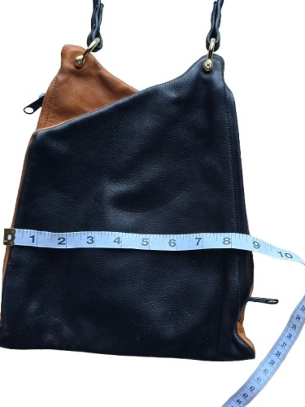 Black and Tan Crossbody Bag